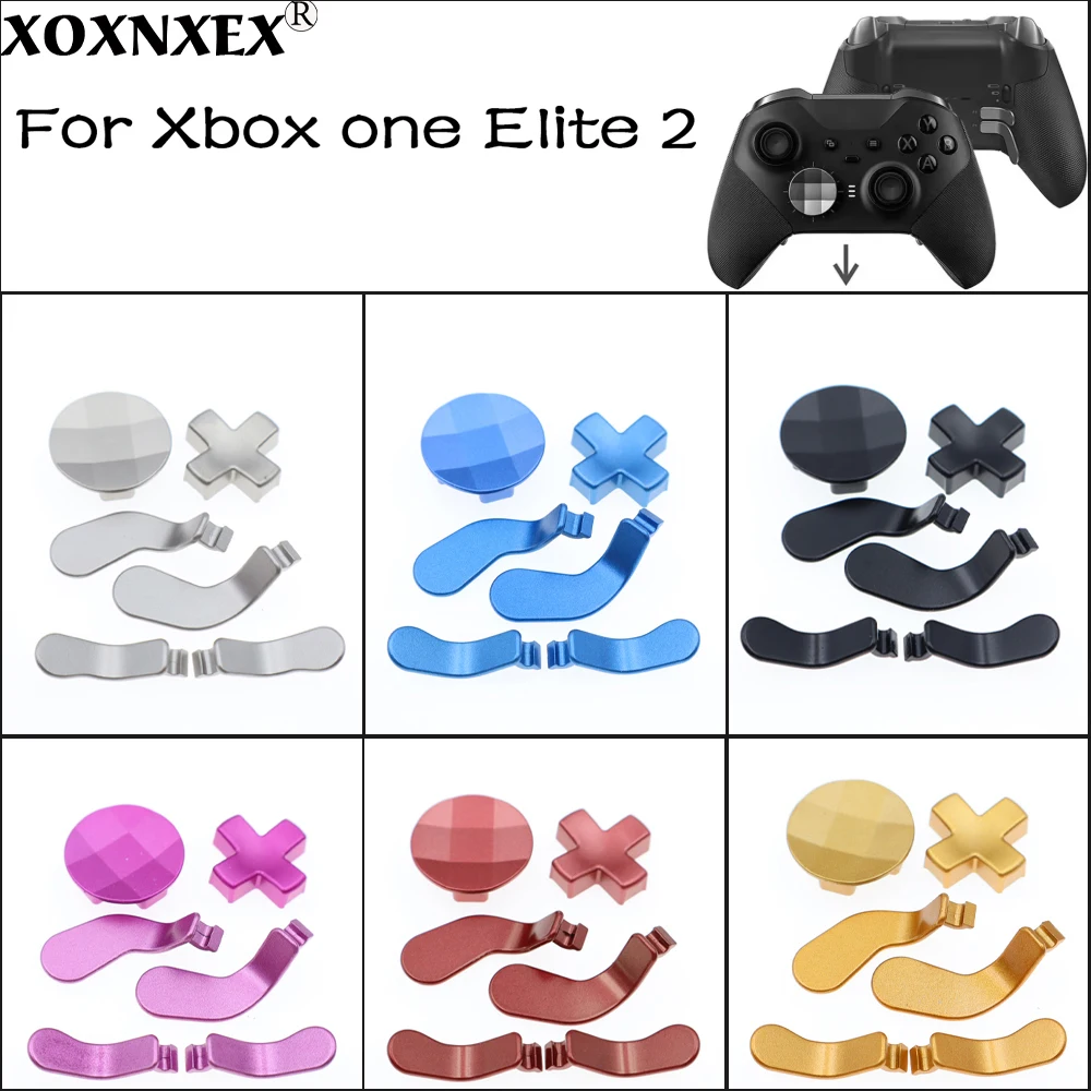 

Металлические лопасти 6 в 1, задняя кнопка триггера контроллера для Xbox One Elite Series 2, аксессуары для контроллера, детали геймпада