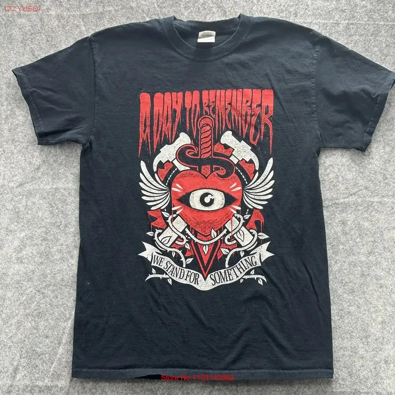 A Day To Remember T Shirt Mens Medium Black We Stand For Something Band Punk vintage Washed Stretched Soft Versatile Stylish