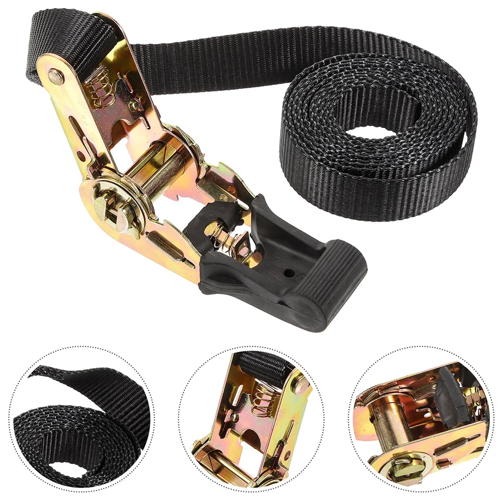 2 Pcs Tight Belt Chain Binding Strap Trailer Straps High Strength Polyester Cargo