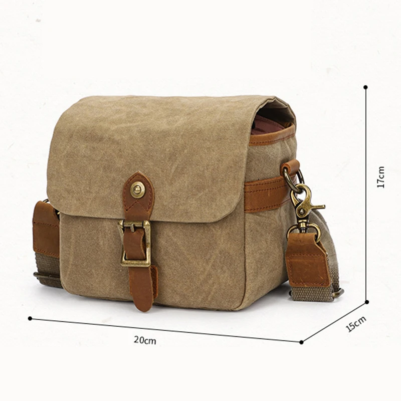 Unisex new canvas DSLR photography bag mirrorless camera bag casual single shoulder diagonal cross bag waterproof camera bag