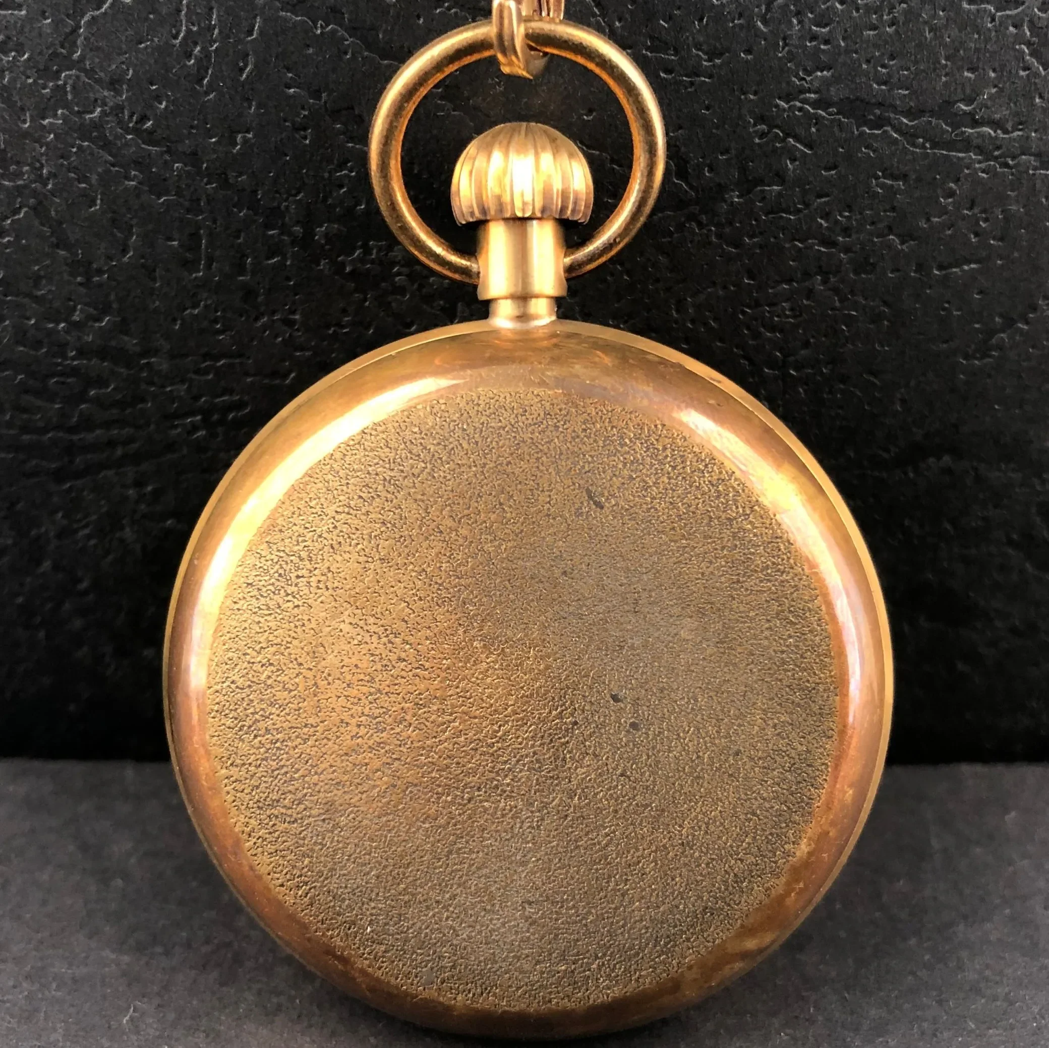 Antique Copper London 1856 Antique Hands Mechanical Pocket & fob Watches Hand Winding Skeleton Mens Pocket Watch 30cm Chain