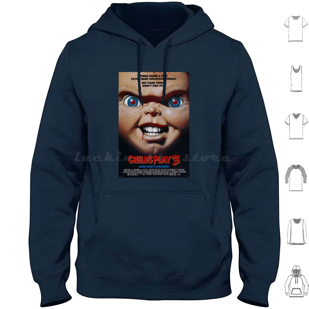 

Чаки 3, детская игра 3, постер фильма, толстовка из хлопка с длинными рукавами, детская игра, кукла Чаки, убийца, серийный убийца, убийца