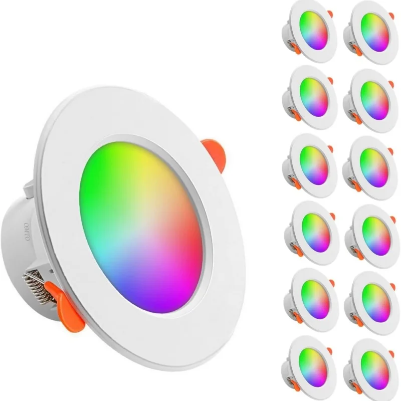 10W Corridor LED Downlight APP Control Smart Lamp Recessed Round Light  110/220V Dimmable Spotlight For Living Room Lighting