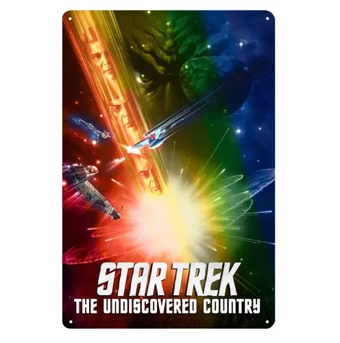 Y1,The Undiscovered Country Movie Metal Poster Tin Sign 20x30cm Plate-aluminum