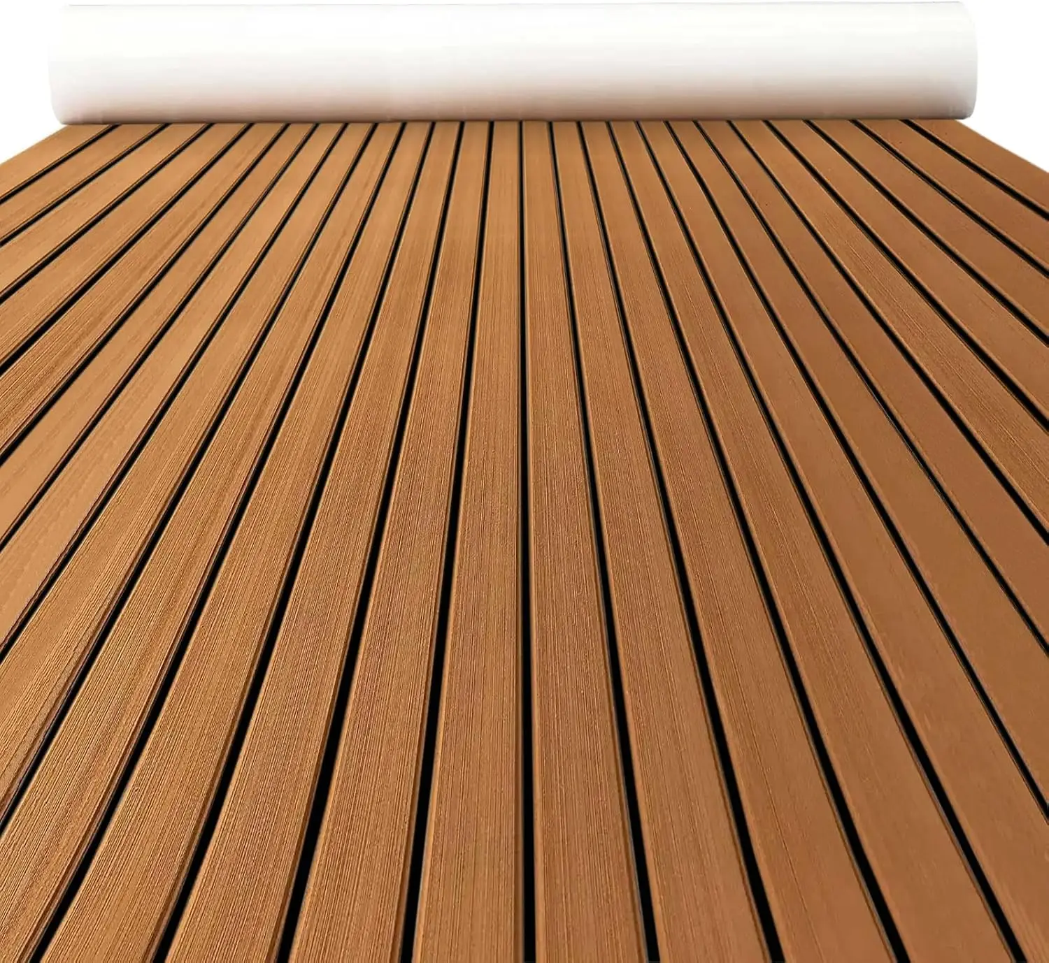 2400x45cm Marine EVA Foam Boat Flooring Pad Self Adhesive Non-Slip Faux Teak Decking Sheet Pad for Boat Yacht Jet Ski Deck Mat