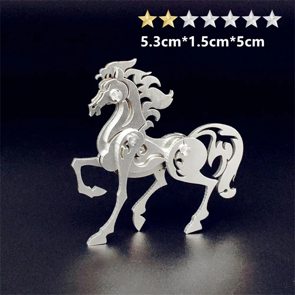 Microworld 3D Acciaio Warcraft Puzzle Zodiaco Cinese Modello Manuale FAI DA TE Assemblare Puzzle Giocattoli Regalo Di Natale Per Adolescente Capretto Adulto
