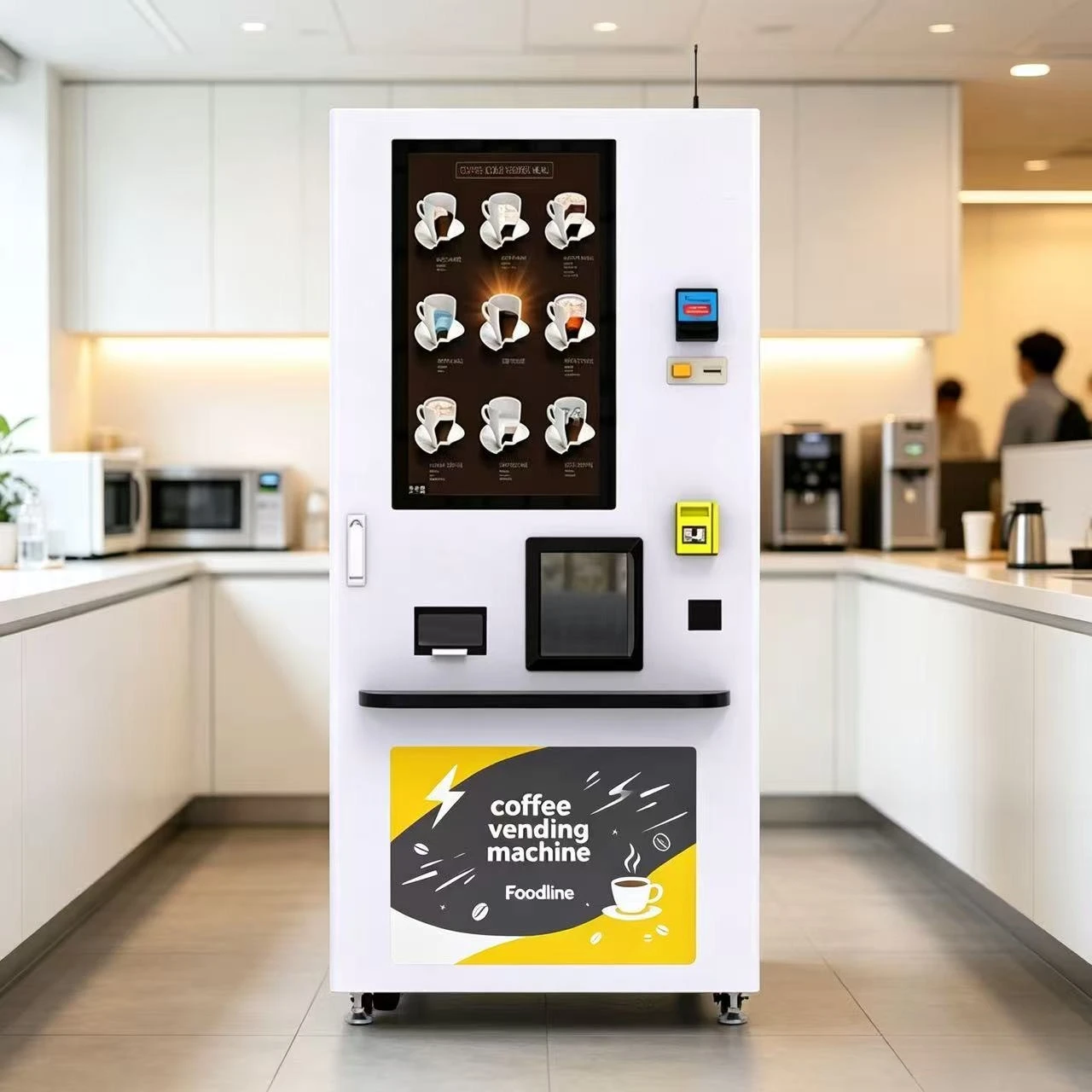 FL Customized Coffee Vending Machine Multiple Flavors with Touch Screen And Ice Maker Professional Grade Popular Best Selling