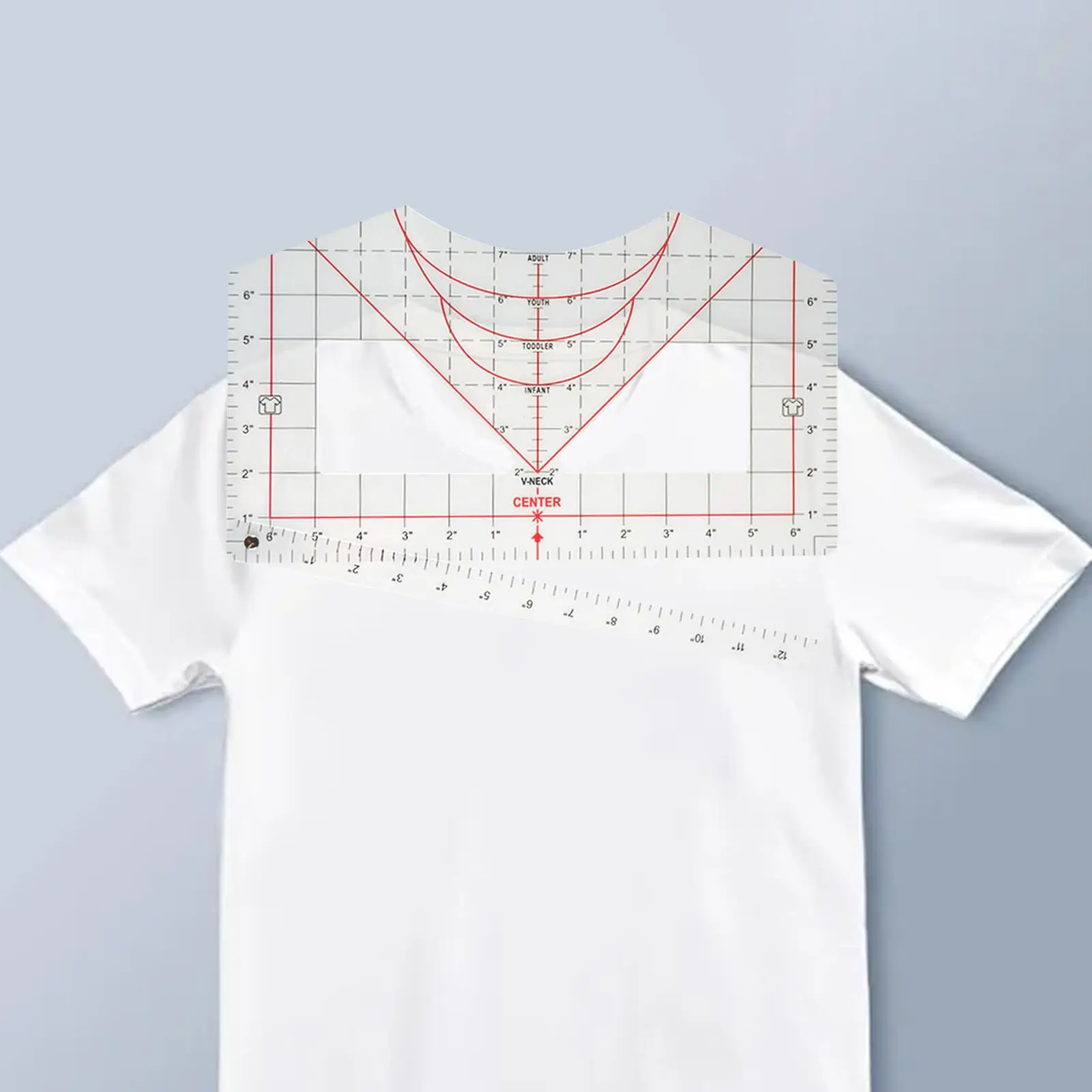 

T-shirt Ruler Guide Shirt Measurement Tool for Vinyl Placement DIY Printing