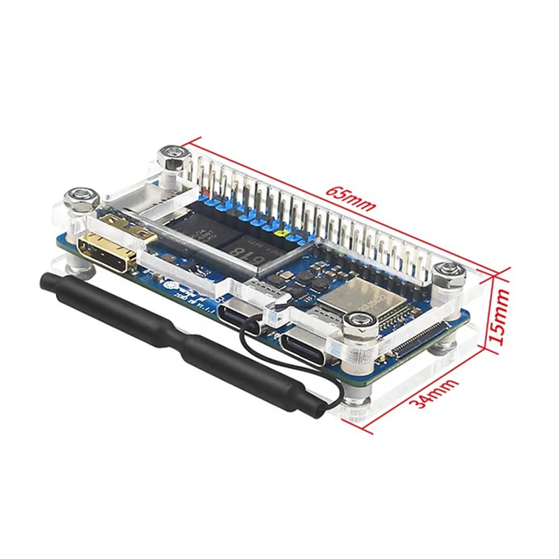 Baru! Casing Akrilik untuk Orange Pi Zero 2W Orange Pi Zero 2W Casing Pelindung Motherboard Kompatibel Heat Sink Tahan Lama