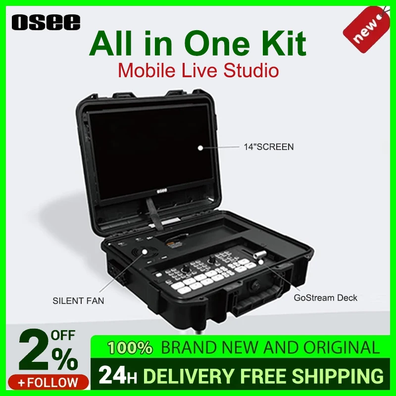 OSEE GoStream Deck All-in-One Pro HDMI/USB Live Streaming Video Switcher Kit