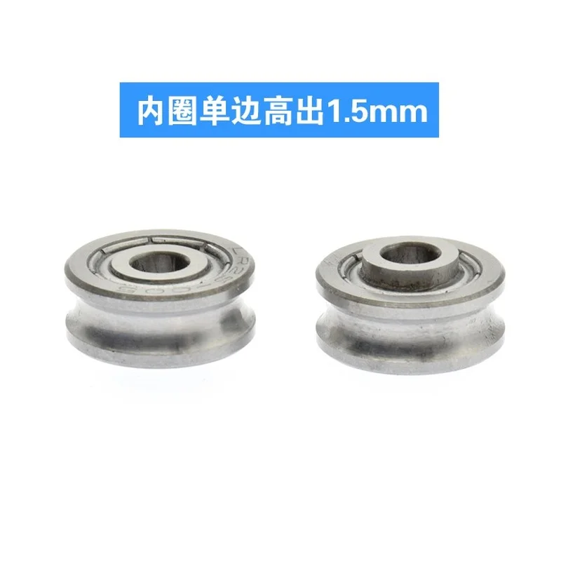 Grooved bearing Pulley U slot 5mm Diameter track Roller pulley LR25 non-standard Grooved guide Wheel 5*17*7mm Pulley wheel