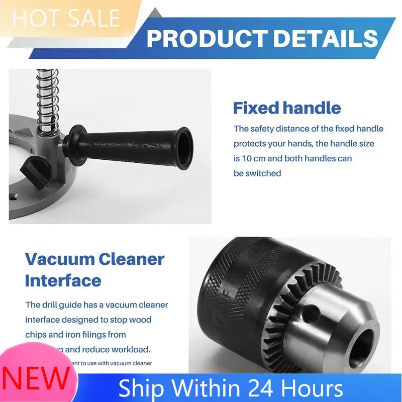 

A78K New Portable Drill Guide Attachment, Drill Press Adapter For Hand Drills, Universal Bench Clamp Holder, Repair Tool Stand