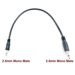 1pc 2.5mm Male to 3.5mm Mono Monaural TS 12V Trigger IR Infrared Sensor Receiver Cable for Parasound Amp Logitech Harmony Hub