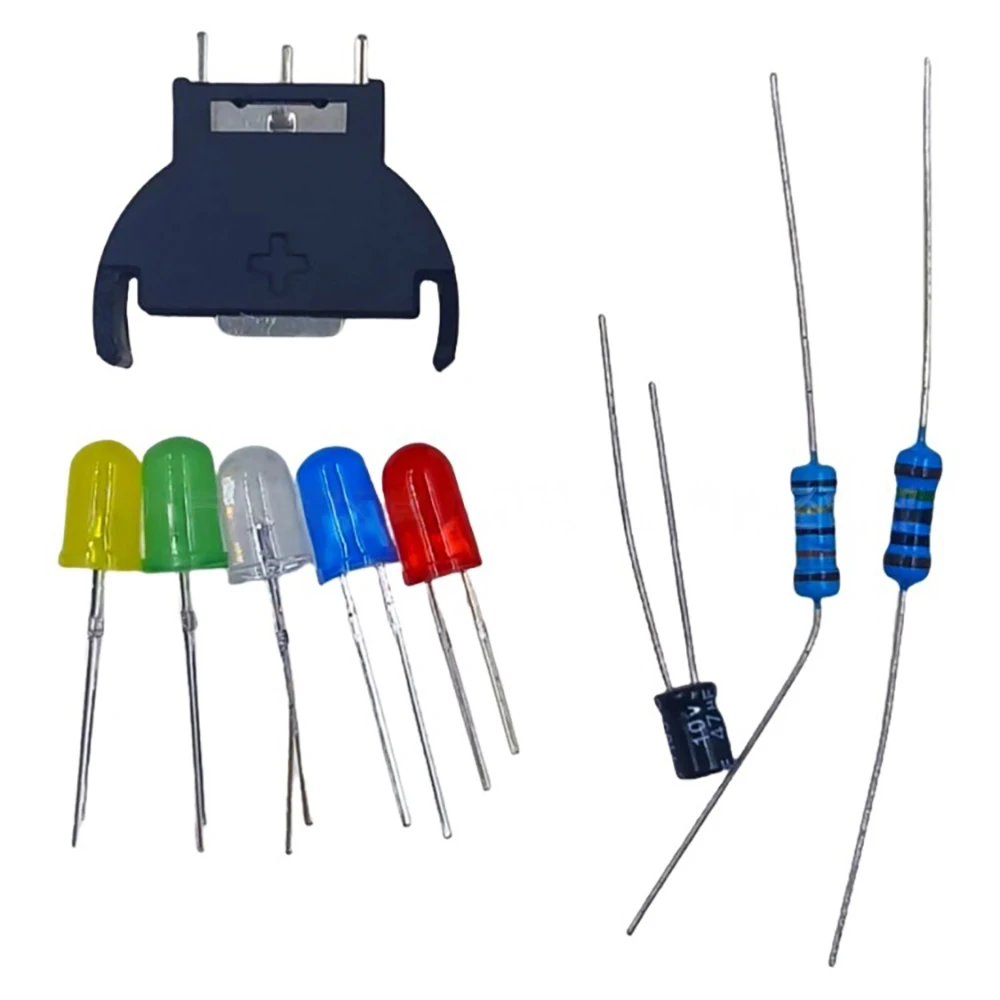 

For SEGA Dreamcast DC Controller Ports PCB Power LED Fuse Capacitor Battery Holder Kit for SEGA Dreamcast Repair Parts