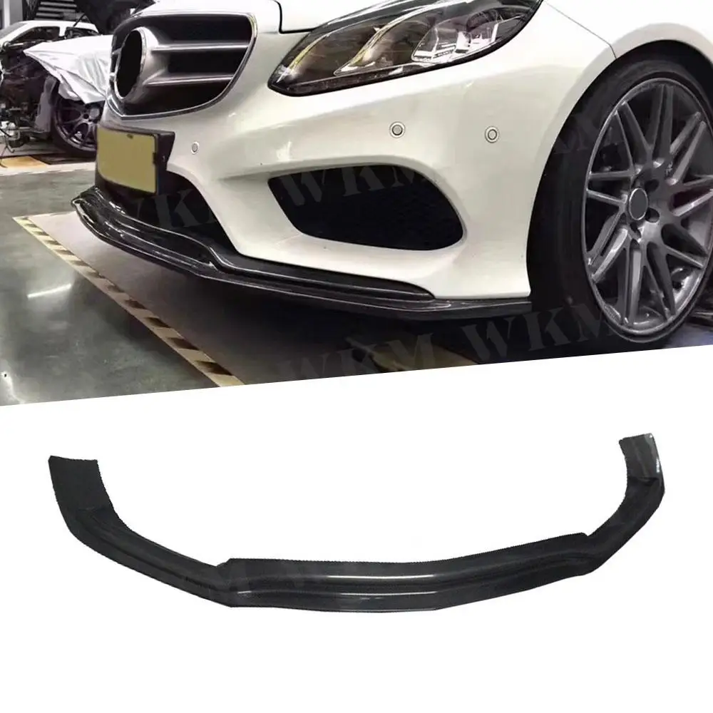 

Карбоновый передний спойлер для Mercedes Benz E-Class W212 E260 E300 E400 Sport Sedan 4-дверный 2014-2015, защита бампера из FRP