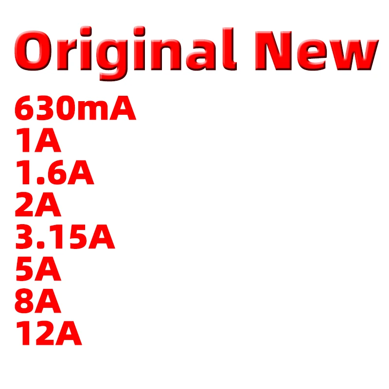 

1 шт. оригинальный новый предохранитель GUSTARD HIFI Fever, высококачественный предохранитель из наносплава, трубка предохранителя 630 мА, 1 А, 1,6 А, 2 А, 3,15 А, 5 А, 8 А, 12 А