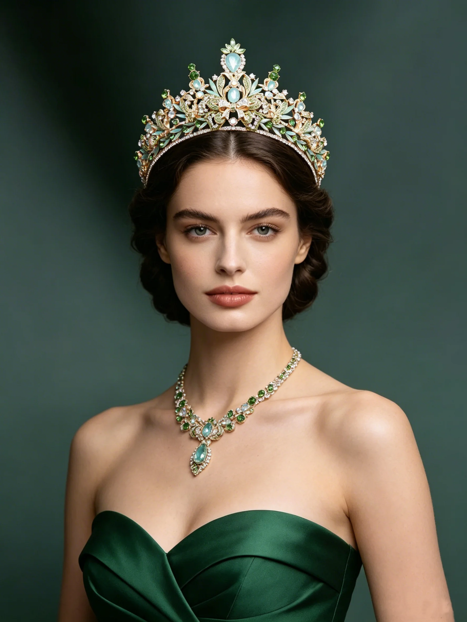 Baroque Bride Crown With Colorful Rhinestones Wedding Guest Hair Accessories Princess Prom Tiaras Marriage Hairband Hair Jewelry image 2