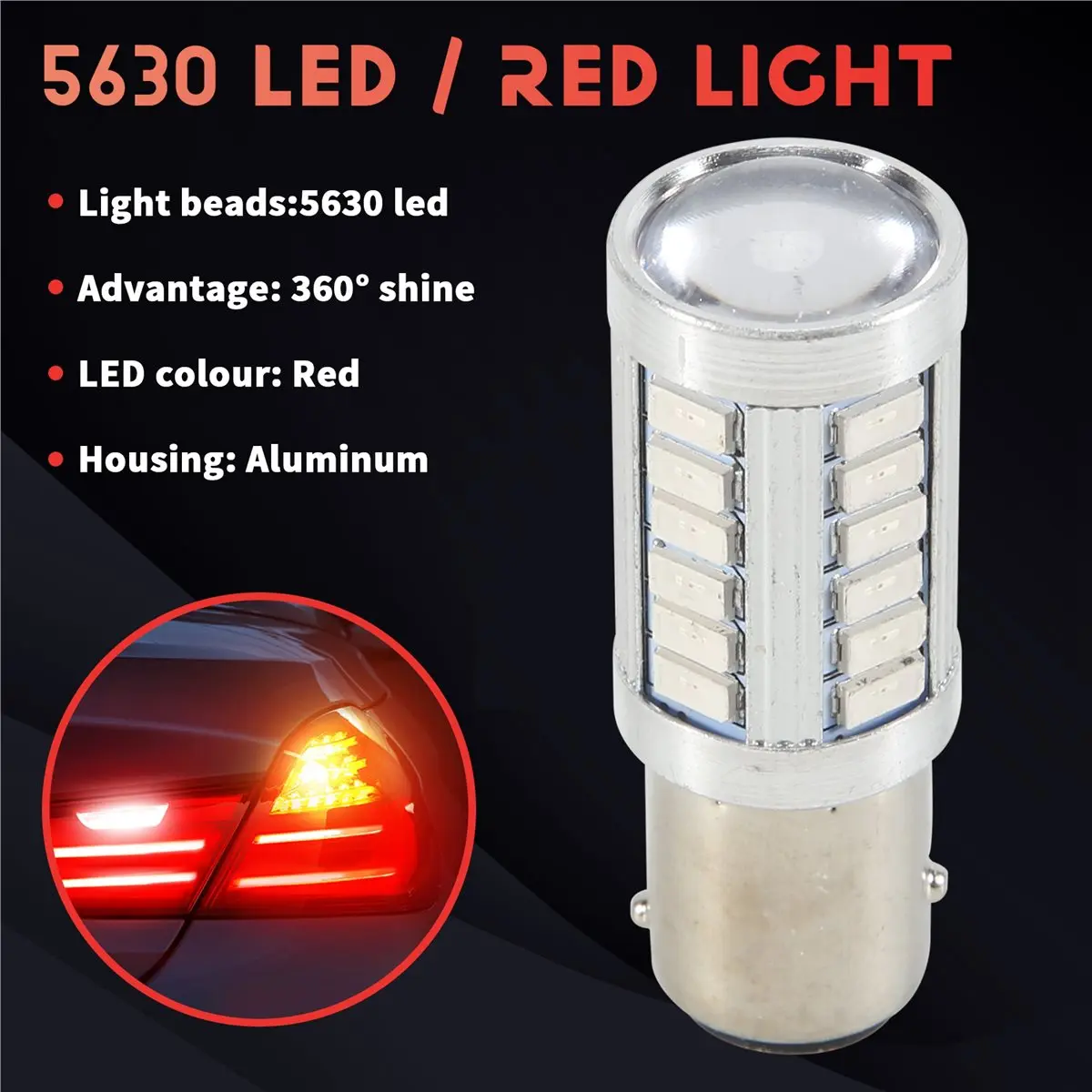 #68Y (red)2pcs Red 1157 P21/5w Bay15d Super Bright Light Stop Bulbs,Automotive Parts & Accessories