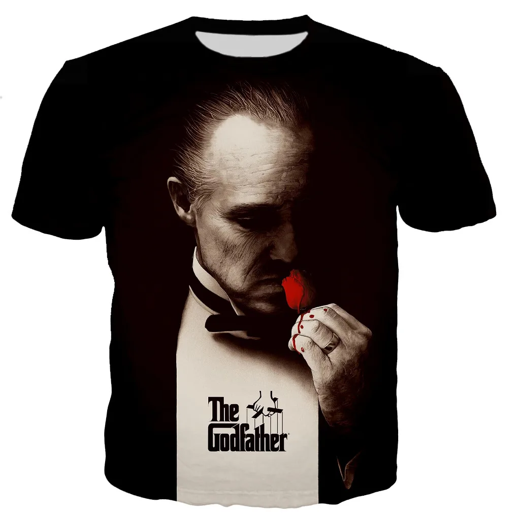 Gangster Film The Godfather Men Women Fashion Casual Style T-shirts Streetwear Oversized T Shirt Dropshipping Tops Tee Clothing