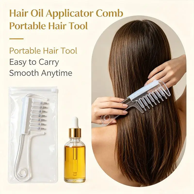 Scalp Liquid Guide Comb Portable Head Applicator Massager Roller Ball Brush For Hair Growth Essential Oil Medicine Liquid