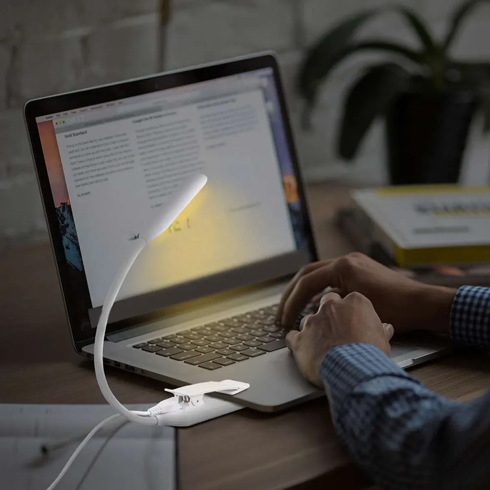 

USB-лампа для чтения с креплением-клипсой, ночник, мягкий теплый свет, защита глаз, маленькая декоративная светодиодная лампа-прищепка для спальни, общежития, кабинета