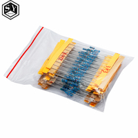 1 Pack 600PCS 10 -1M Ohm 1/4w Resistance 1% Metal Film Resistor Resistance Assortment Kit Set 30 Kinds Each 10PCS