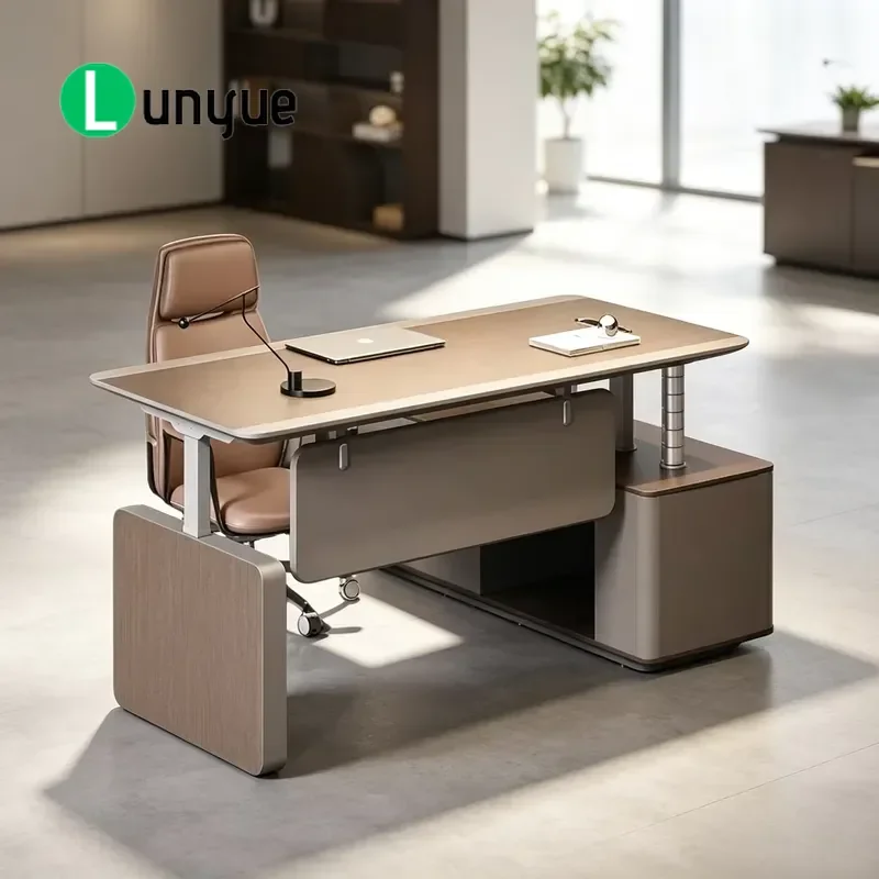 Intelligent Electric Height Adjustable Standing Desk 2m E0 Eco Friendly Office Table for Workstation Home