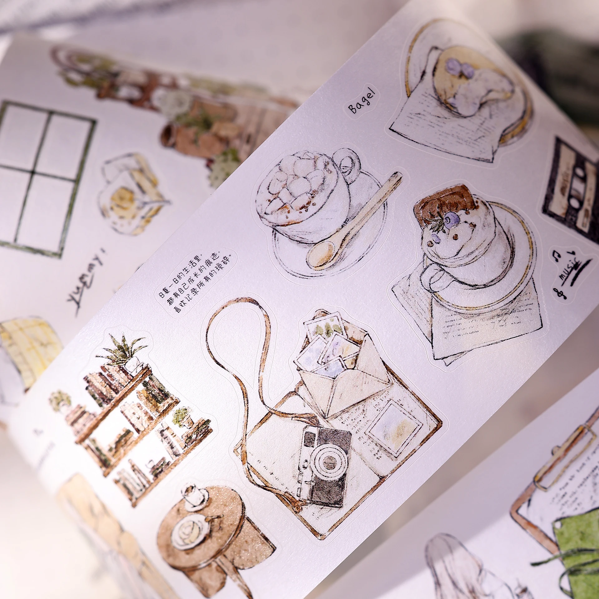 XiaoBaiJia Studio винтажная ле – обзор и цена Washi Tape Set