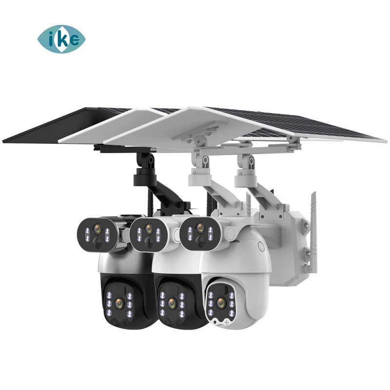 

I Cam+ Ubox Solar 4G LTE CCTV Camera 6MP Dual Lens PIR Alarm With 12W Solar Panel 9600mAh Battery Powered Security Camera