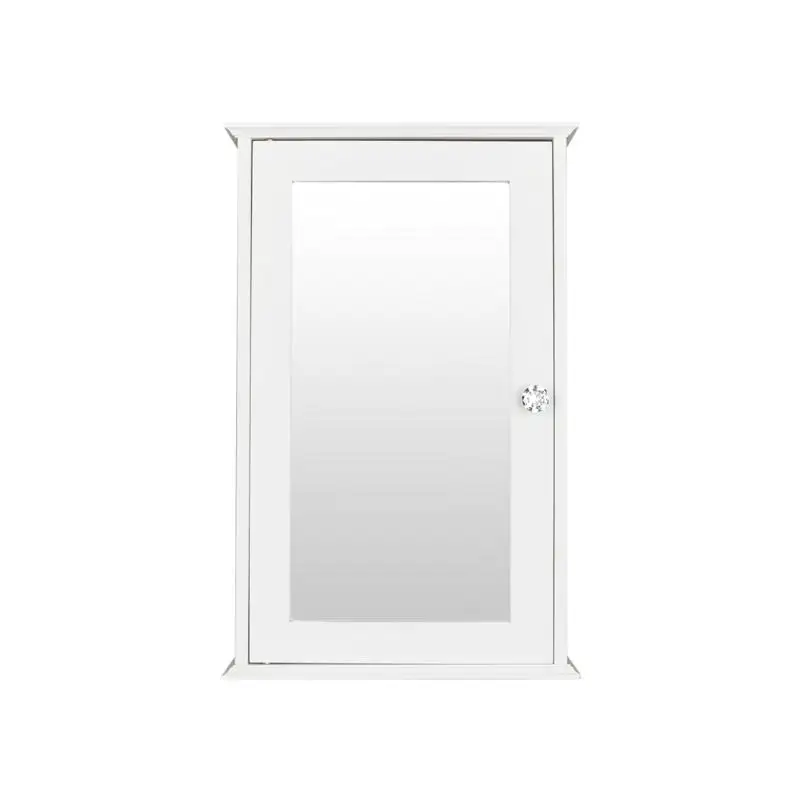 

Настенное зеркало, полка для ванной комнаты, белая однодверная полка для хранения в помещении