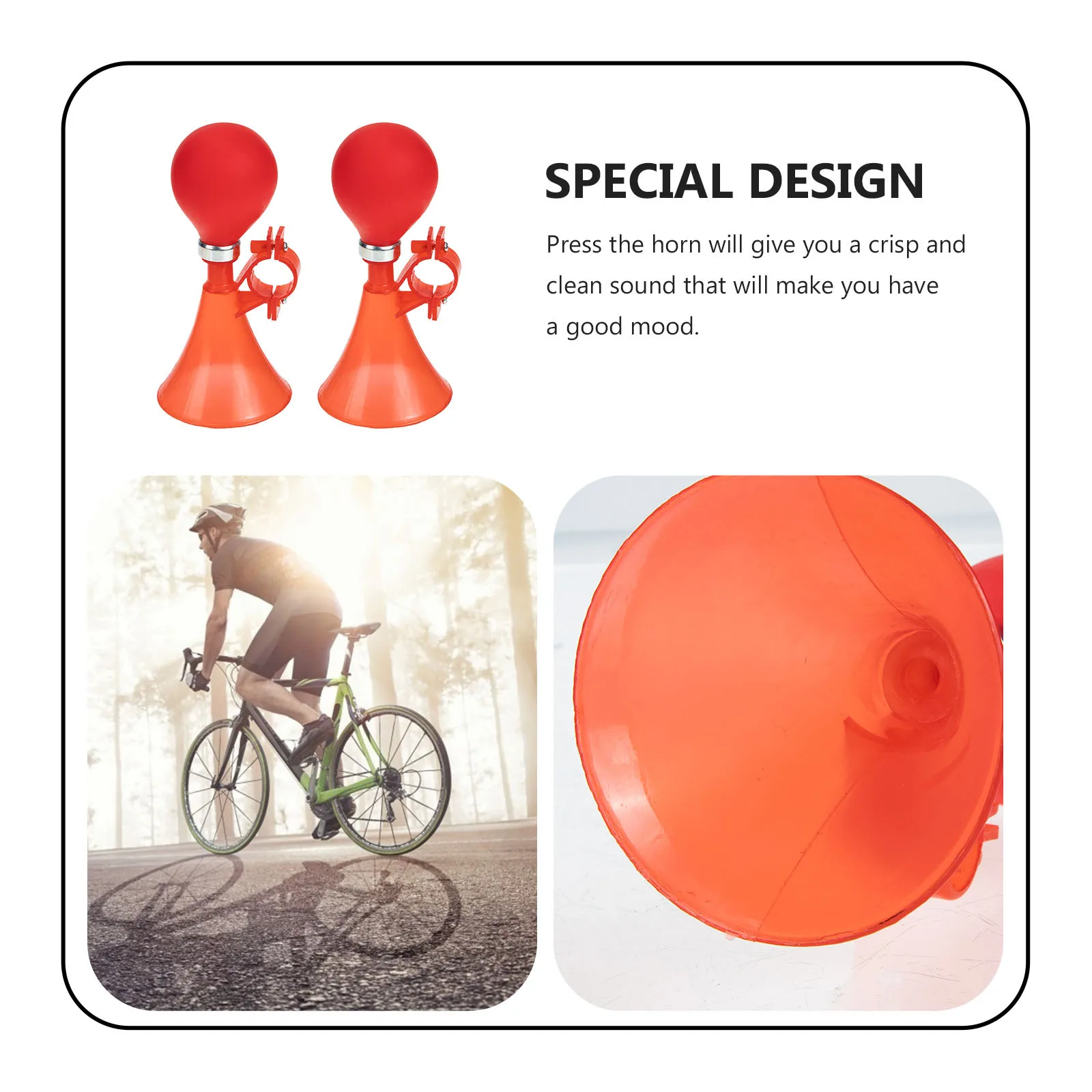 

2pcs Bicycle Loud Waterproof Bike Bell For Mountain Road Bicycles Scooter Riding Bike Horn Safety Warning Horn