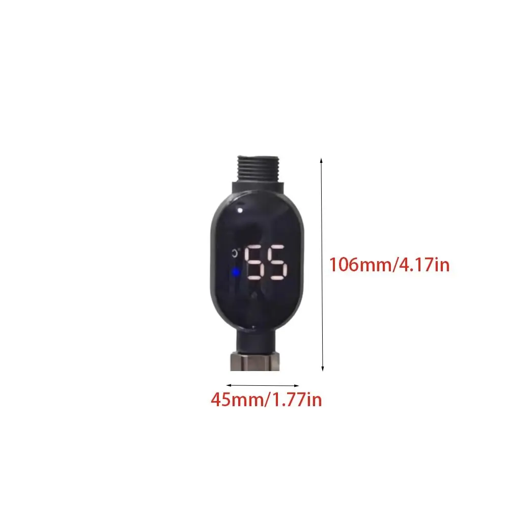 LED Water Temperature Gauge Waterproof Precise Measurement Bath Water Thermometer Indicator Tool Easy Installation