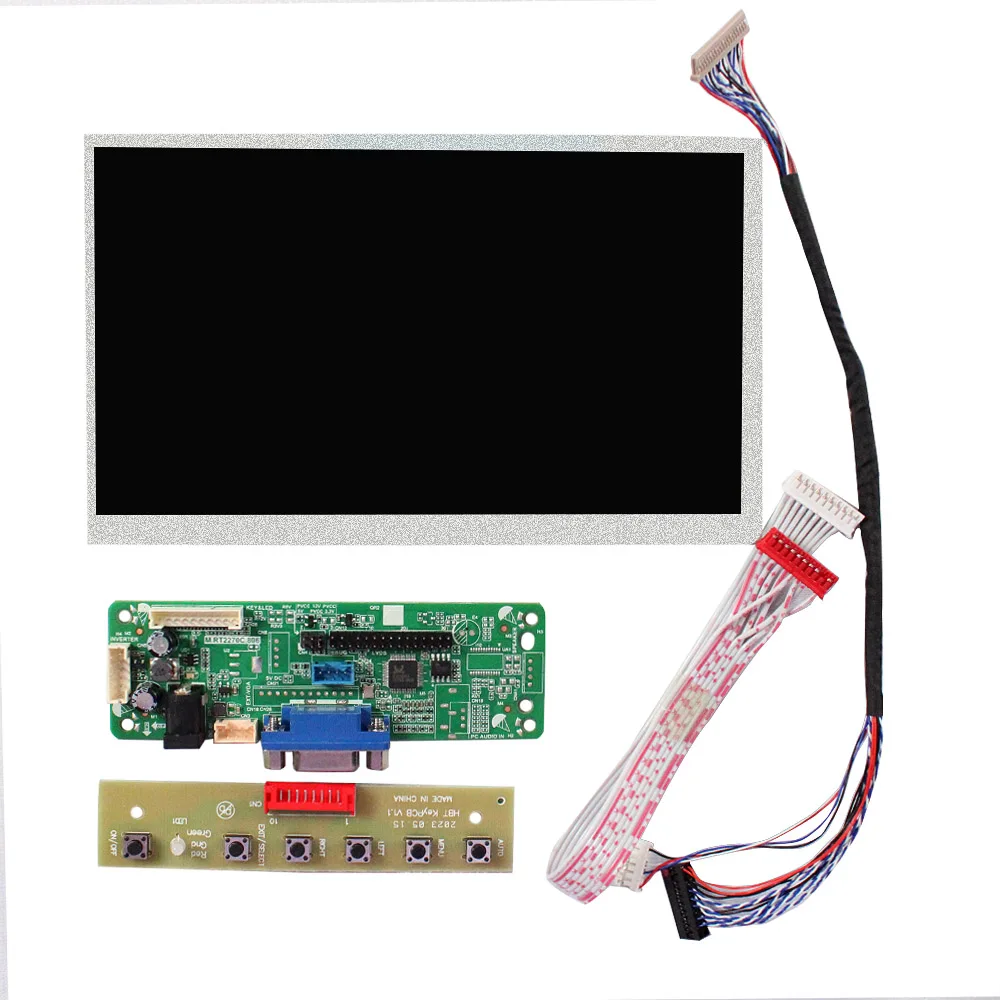 لوحة تحكم VGA ، شاشة LCD ، 7 بوصة ، 1000nit ، 1024x600 ، JH070BO20KG ، 20Pin