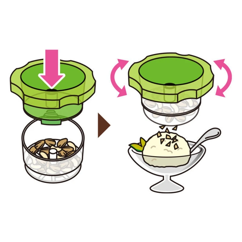 B58B-Peel Lounge Mincer - Manual Food Processor For Garlic, Ginger, Herbs, Nuts, Quick Meal Prep