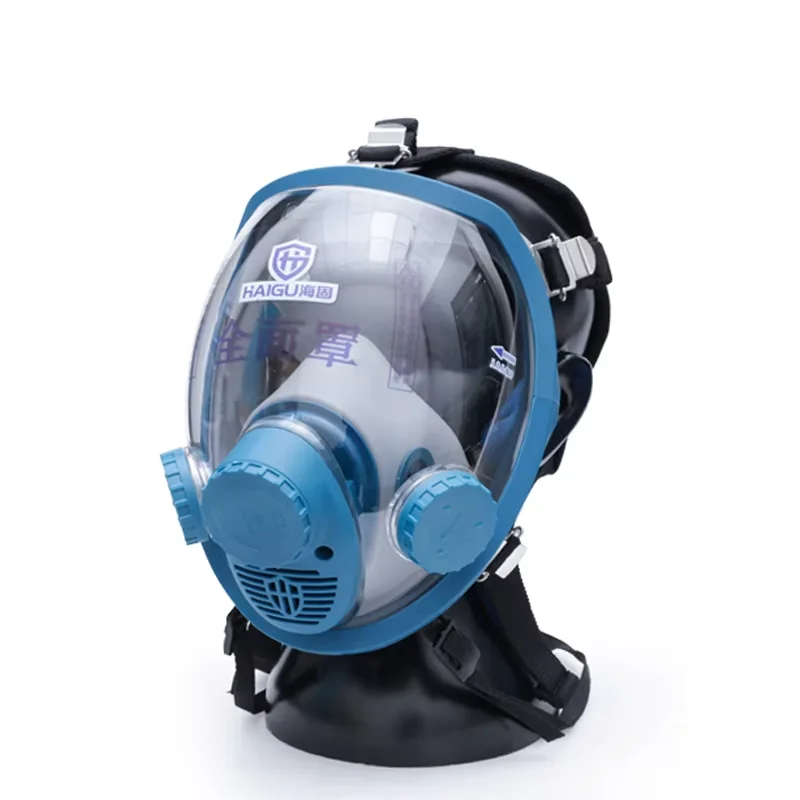 

anti-gas full face mask for paint spraying, pesticide and chemical factory anti-gas and dust-proof, anti-acid and alk