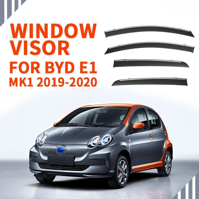 

Дефлекторы окон (ветровики) для BYD E0 2019-2023 и F0 2015-2022, защита от дождя и ветра, аксессуары