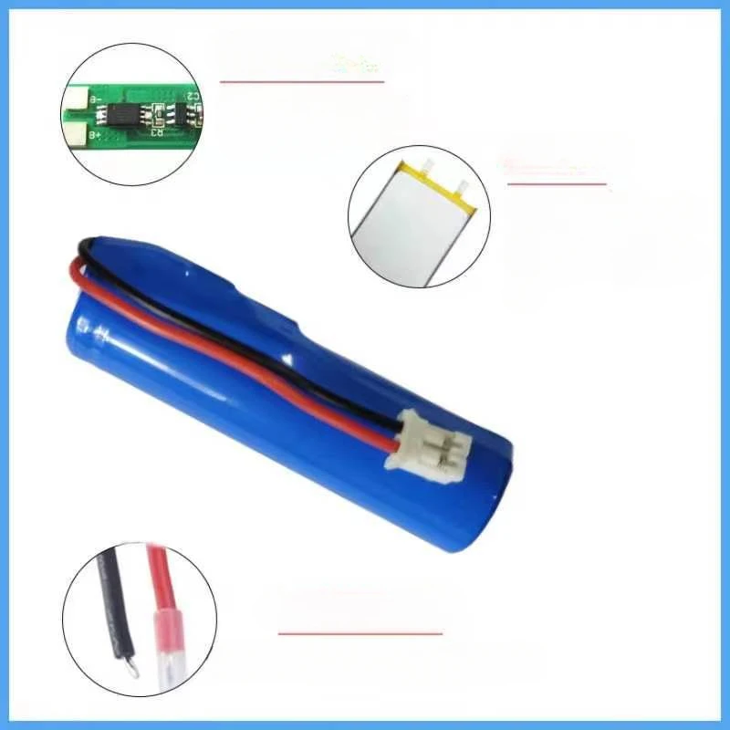 No. 14500 400mAh Lithium Battery Suitable for Headphone Hydration Device Strong Light Flashlight with Nickel Sheet Battery