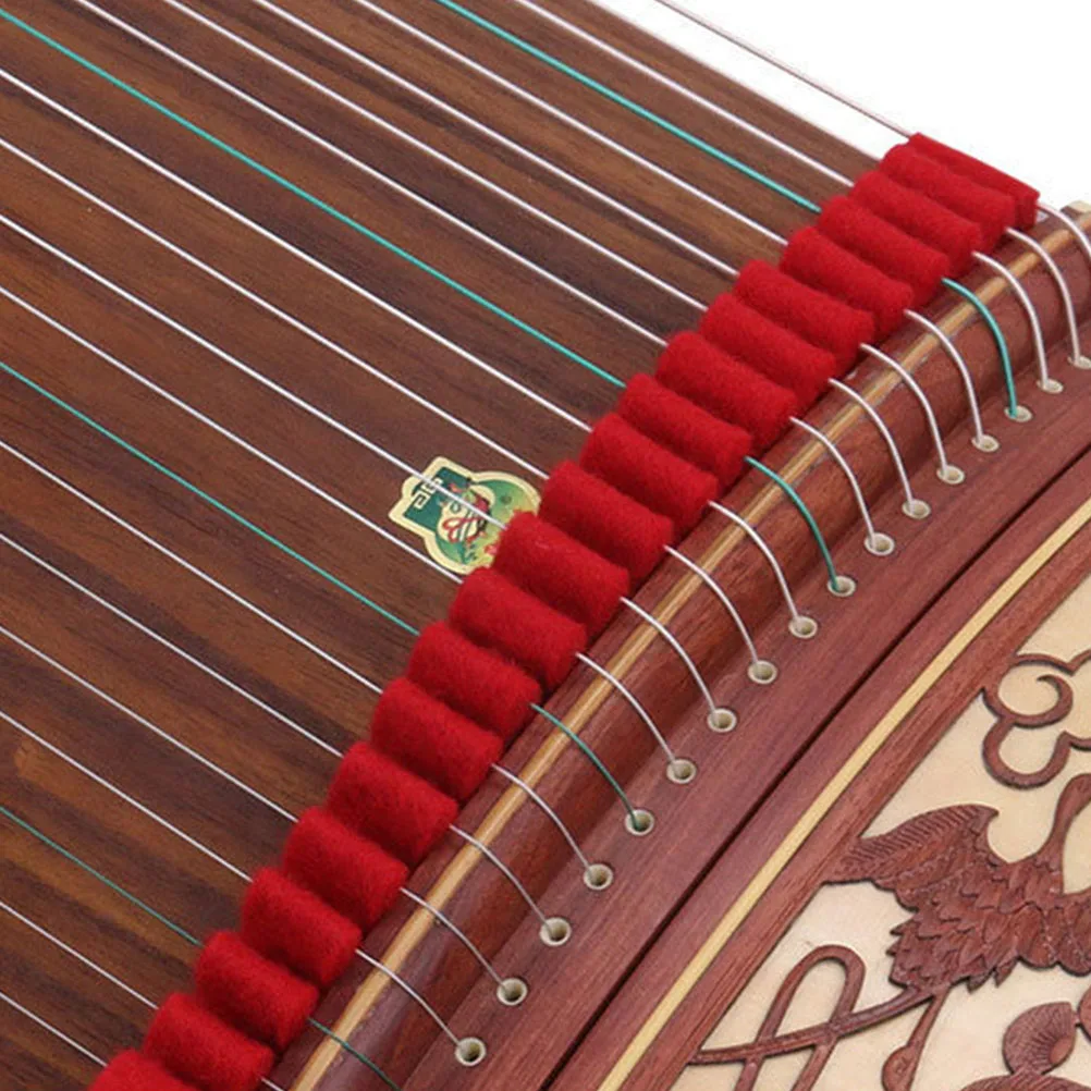 

2pcs Guzheng Mute Durable Wear-Resistant Sound Quality Maintaining Volume Control Flexible Simple Home Practice Accessory