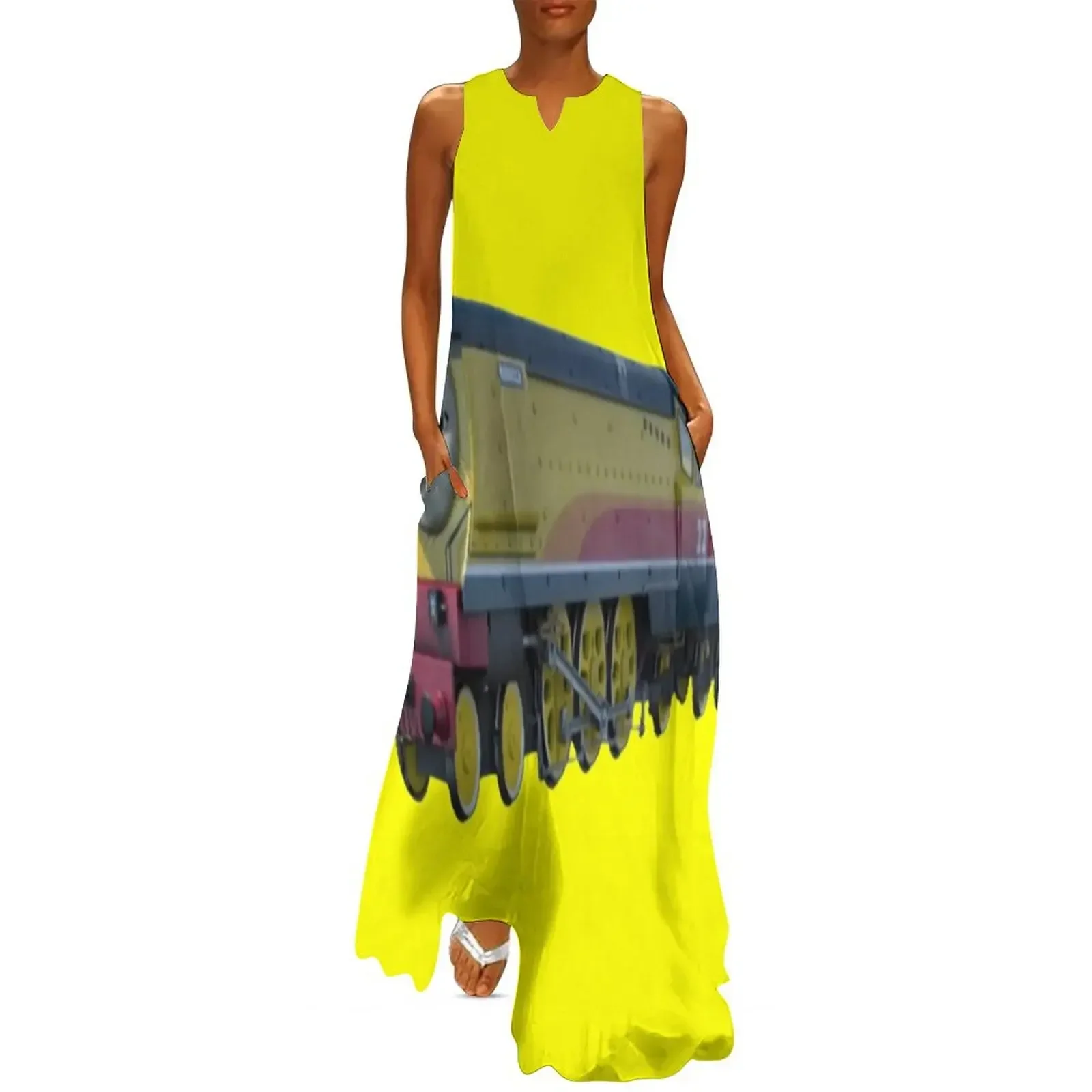 

REBECCA THE YELLOW TENDER ENGINE Long Dress Long dress Long dress woman prom dresses dresses ladies 2025 summer