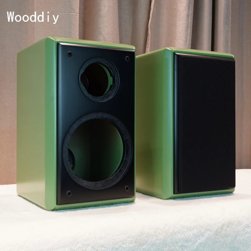 Wooddiy 12 Inch Speaker Empty Wood Cabinet Shell Classical Style Full-Range Two Way Speaker Birch Plywood One Pair Enclosure