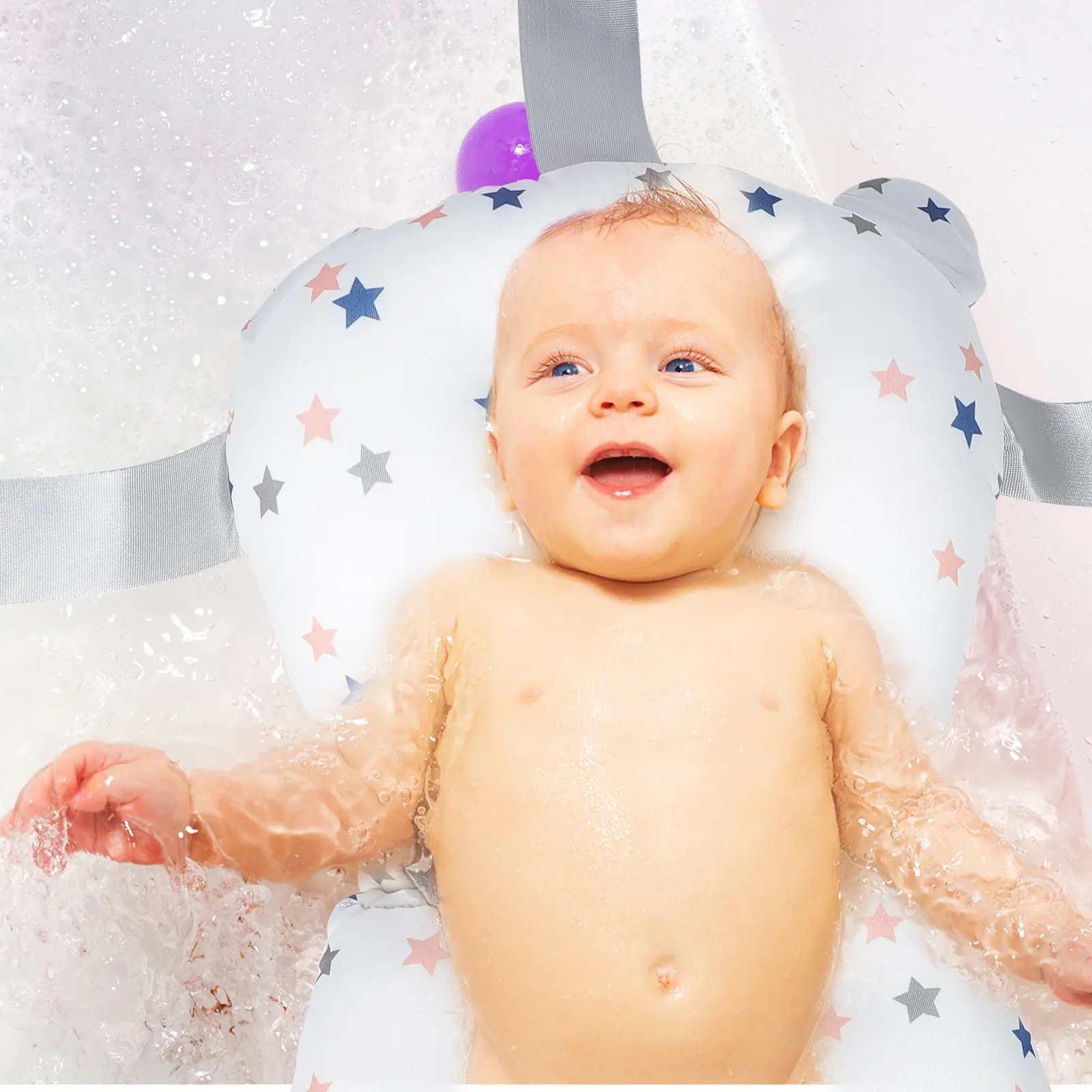 1Pcs Infant Bath Mat Scientific Spine Support Thickened Bath Cushion Non-Slip Shower Mat Comfortable Baby Bathtub Pad