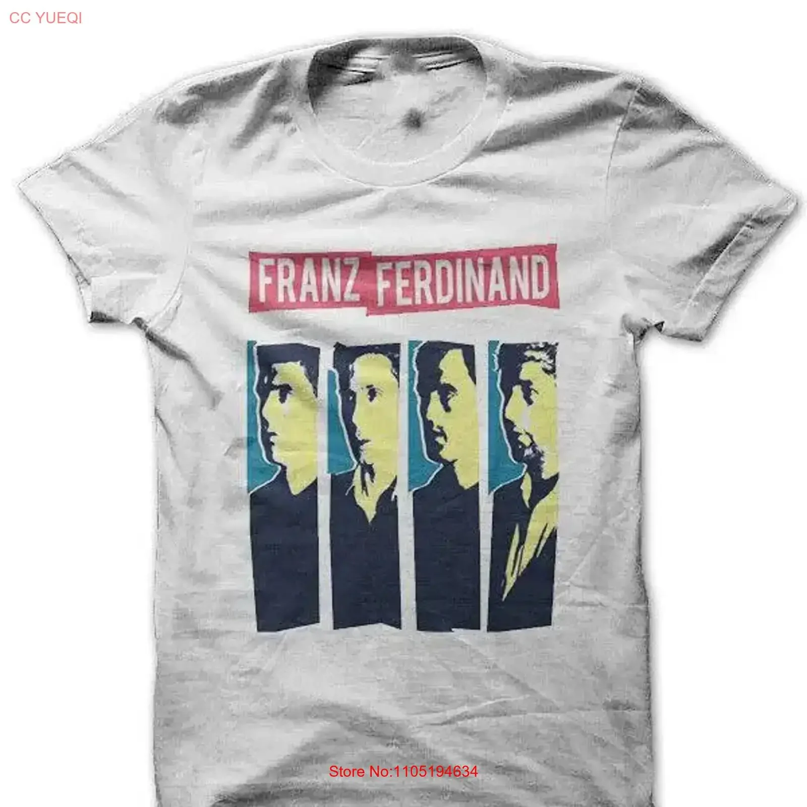 VTG Franz Ferdinand White Cotton T Shirt For Fan Full Size BL109 vintage Washed Casual Comfortable graphic Slightly