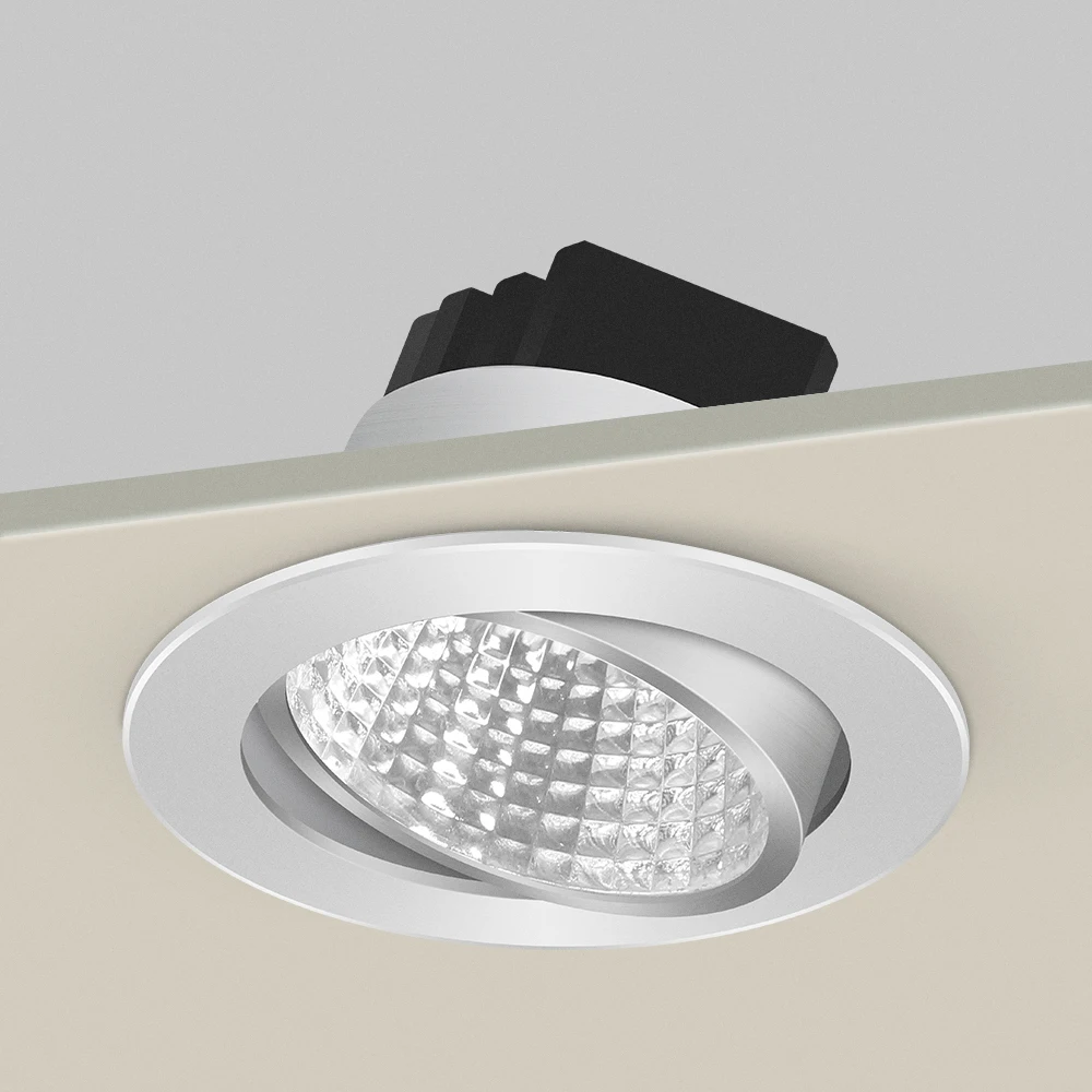 Dimmable LED COB Downlight, Holofote embutido, lâmpada do teto, luz redonda para casa, quarto, cozinha, banheiro, 220V, 110V