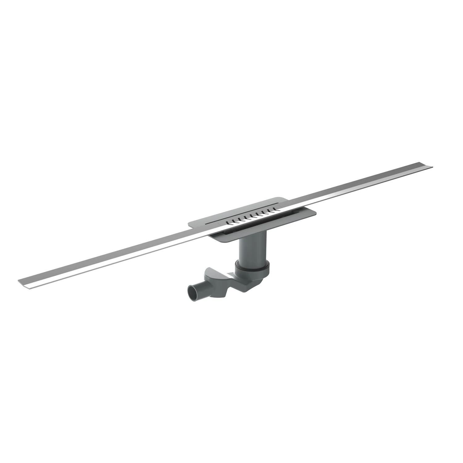 Trim to Fit Linear Shower Drain Stainless Steel Long Drain Floor with Built-in Smell Prevention System