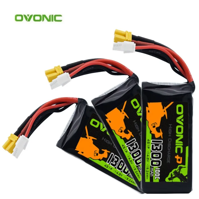 

1300mAh 100C 4S 14.8V Lipo Battery With XT60 Plug For RC Helicopter Quadcopter FPV Racing Drone Parts 14.8V BATTERY