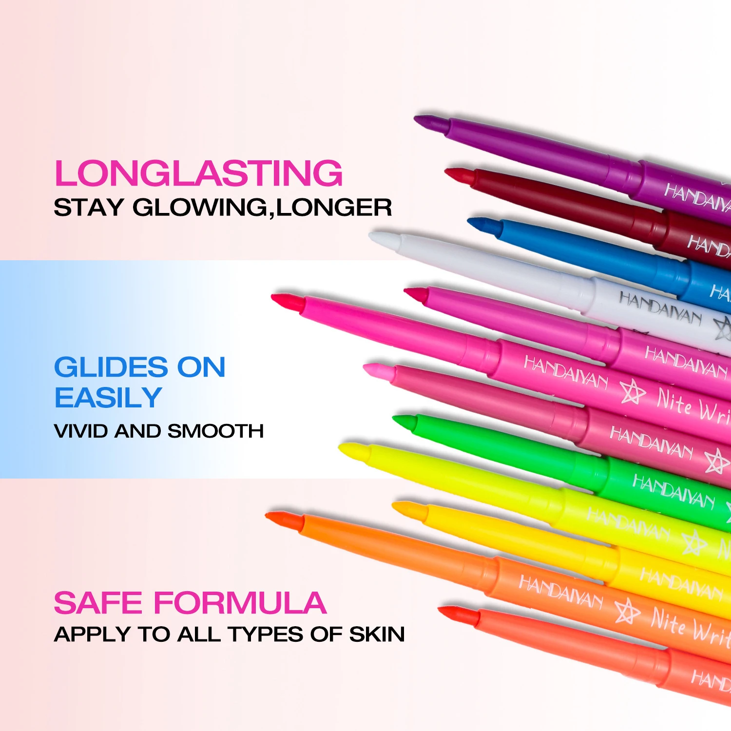 ハロウィン アイライナー ペン - ボディ アートや複数の用途に適した防水、汚れ防止ジェル アイライナー ペン