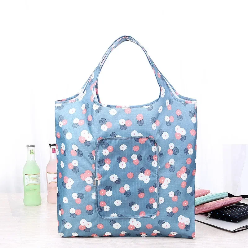 New Fashion Eco Folding Shopping Bag for Women High Quality Waterproof Foldable Household Tote Shopper Bags