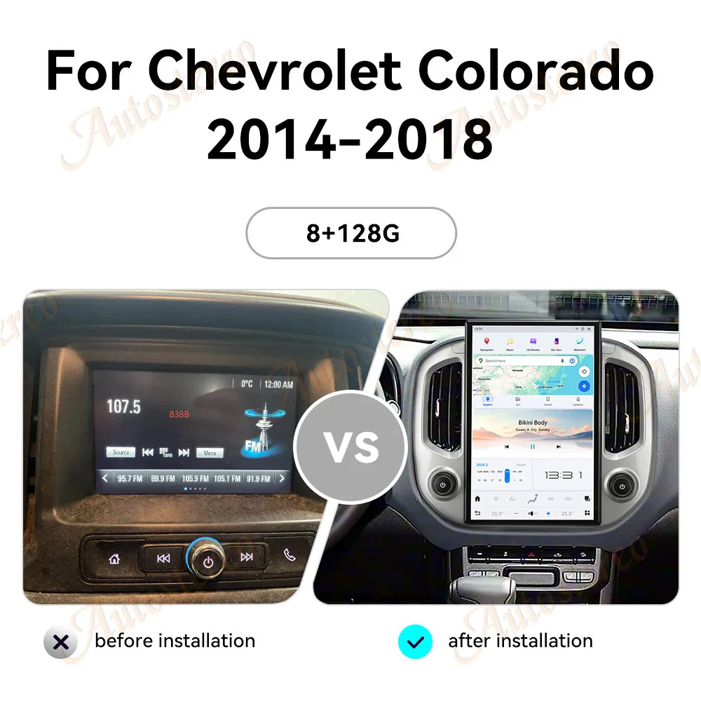 14.4 Inch Android For Chevrolet Colorado GMC Canyon 2014-2018 Style Car GPS Navigation Multimedia Player Car Radio Head Unit