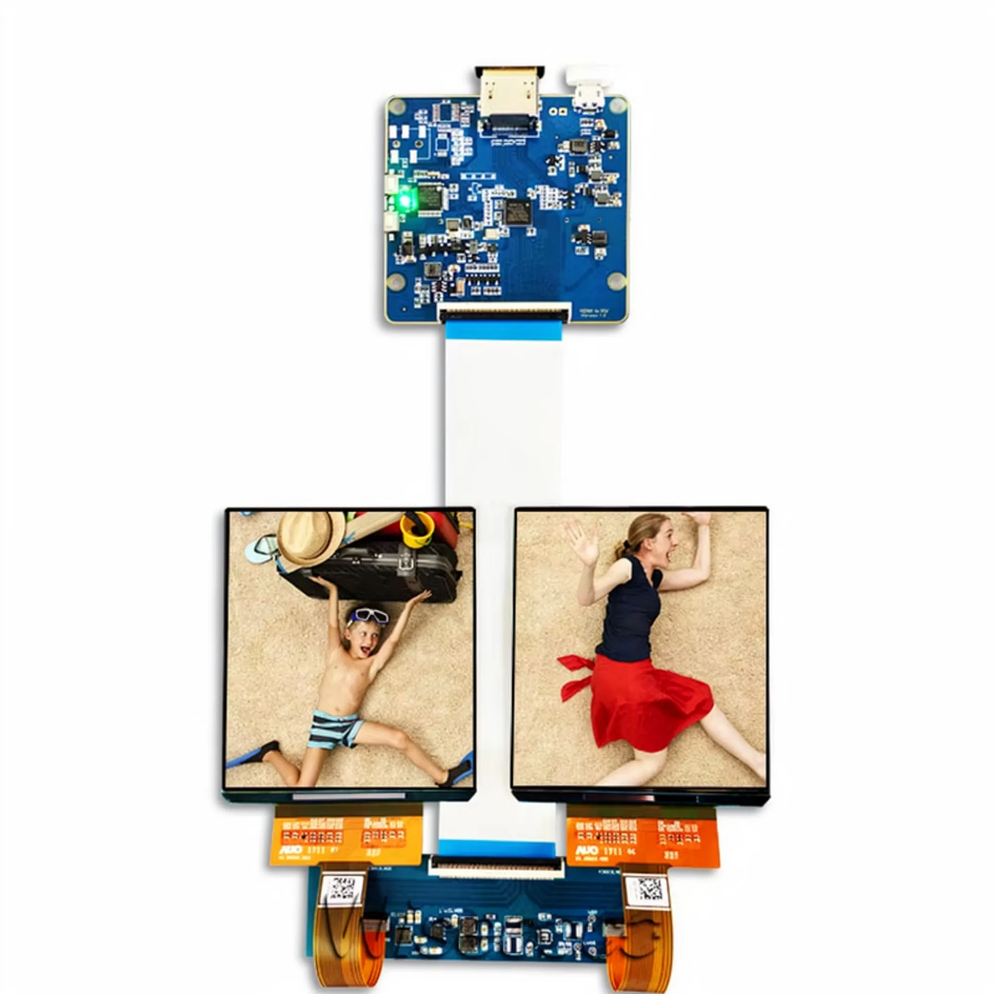 OLED AMOLED 3.81 Inch 1080x1200 VR Helmet Headsets AR LCD 90hz For Raspberry Pi Display MIPI Driver Board H381DLN01.2