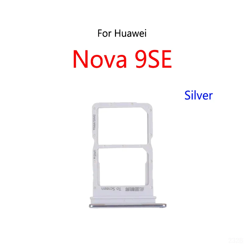 For Huawei Nova 9SE New SIM Card Slot Tray Holder Sim Card Reader Socket